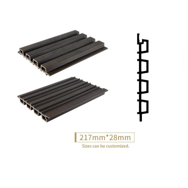 Brown 25x227mm WPC Cladding Panel for Hotels and Parks