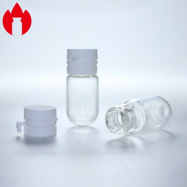 1ml Borosilicate Glass Vial Clear Round Bottom for Medicine
