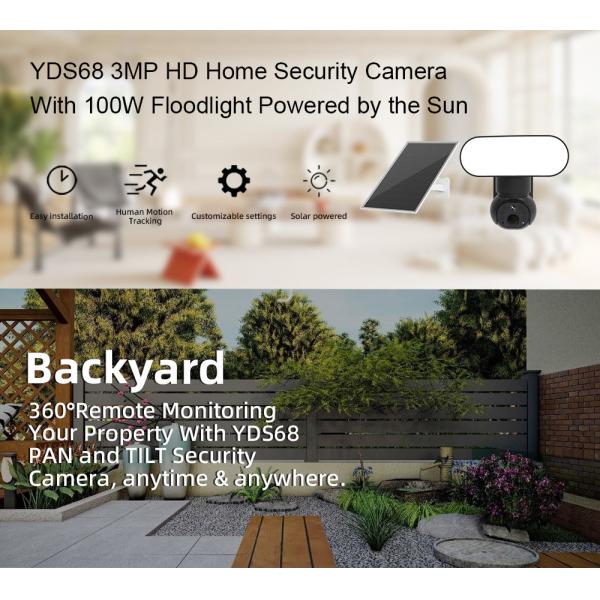 LTE Cellular Security Camera 3G 4G 3MP Full Color Night Vision 1000LM Solar Light Camera