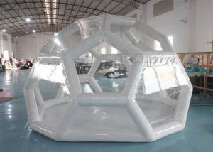 Best Outdoor Portable 4m Air Sealed Clear Transparent PVC Inflatable Soccer Bubble Camping Tent wholesale