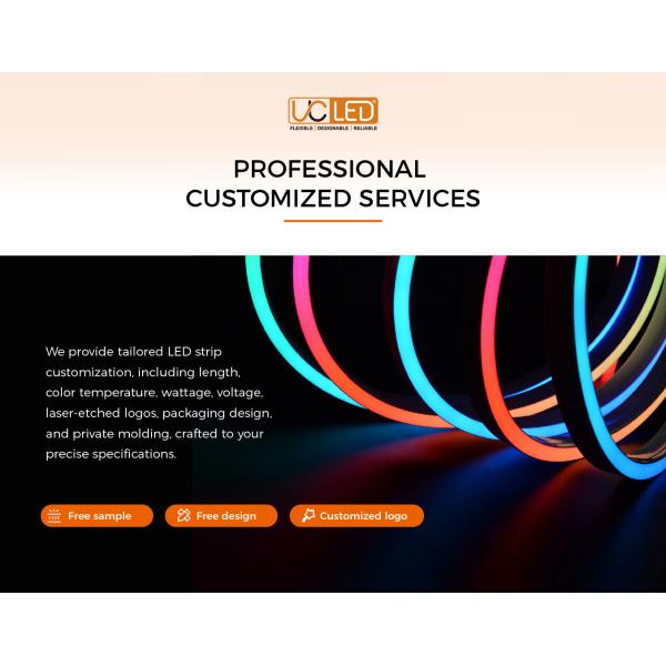 Customizable High Brightness LED Neon Flexible Strip with 2835 & 5050RGB/RGBW support Diverse Lighting Needs