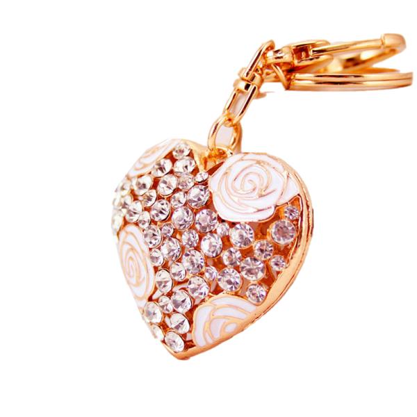 Mini Bag Crystal Car Keychain Multifeature 50mm Length Multicolor