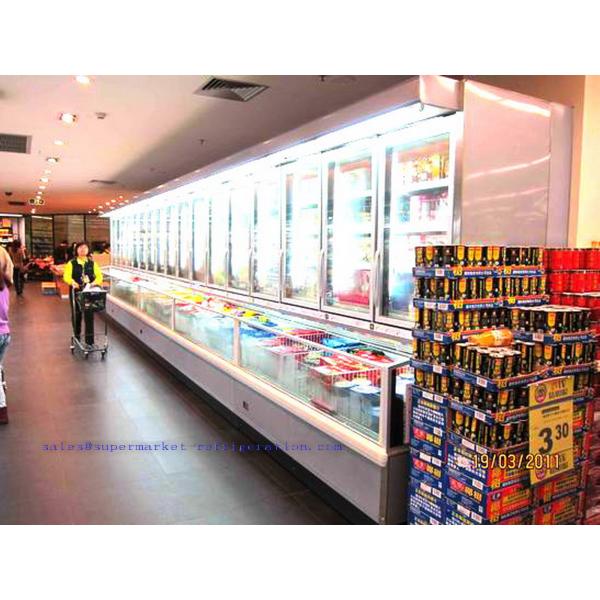 Combination supermarket refrigerator and freezer - St. Pawl