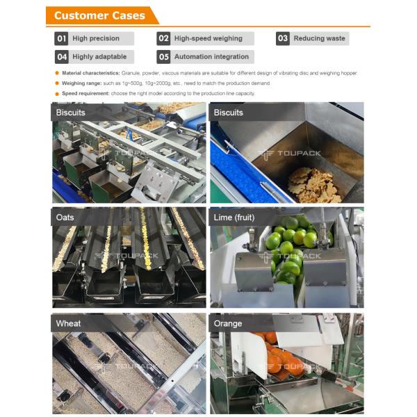 IP65 Single Head Weigher Packing Machine For Melon Seeds Chrysanthemum Tea