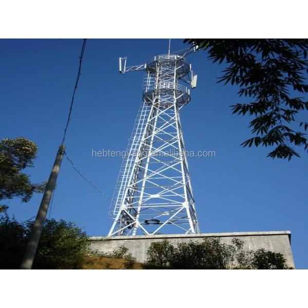 Steel lattice telecom cellular radios cell communication television tower
