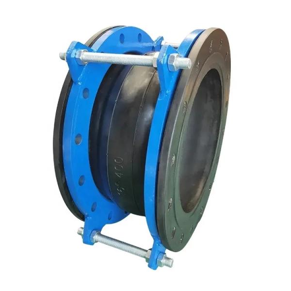 DIN PN16 DN400 Fully Sealed Rubber Expansion Joint End Face Design