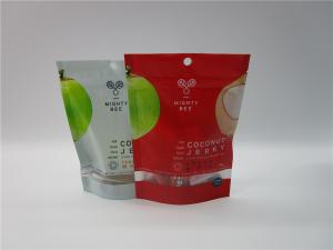 Best Stand Up Customized Canabis Bags With Clear Window / Gummy Zipper Sachet Tear Notch wholesale