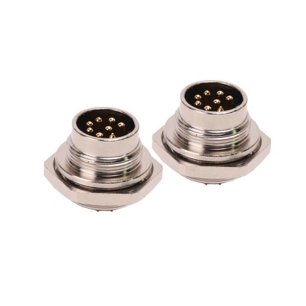 5A M16 Circular Connector 6pin Rear Panel Mount Connector 8 pins Male Socket