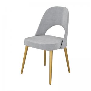 Best ODM Fabric Dining Room Chairs Ergonomic Grey Upholstered Dining Chair wholesale