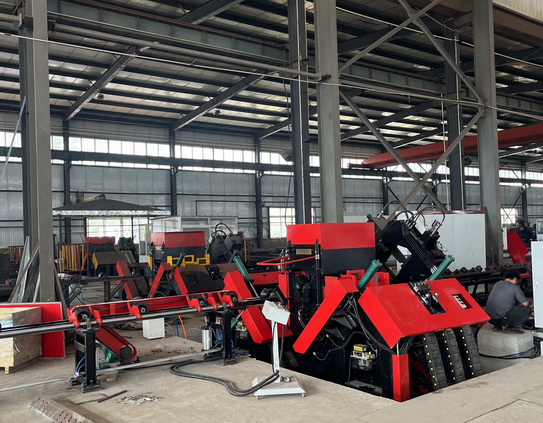 1000/1200KN Marking Force CNC Angle Drilling And Marking Machine Model JNC2532/ADM2532/ADM3635