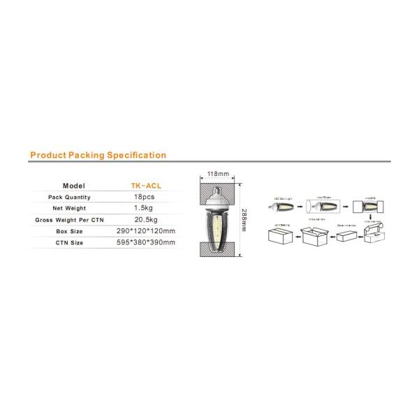 waterproof IP65 50W led corn light E40 E27 led street light lamp with 5630 cri>80 AC100-277V 3years warranty CE ROHS