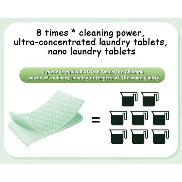 OEM ODM Gentle To Skin Biodegradable Detergent Sheets For Odor Removal