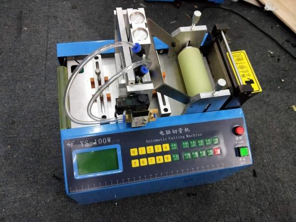 Cheap Hook Loop Elastic Automatic Webbing Cutting Machines With Hole Making Function for sale