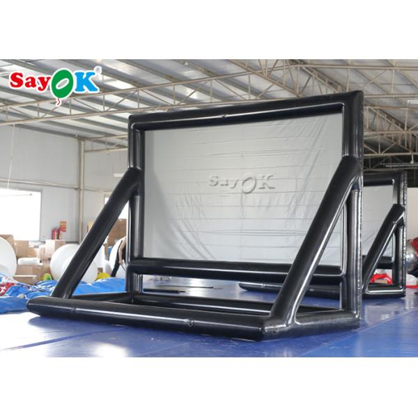 Inflatable Big Screen Mobile Inflatable Movie Screen Rear Projection With Blower Easy To Carry