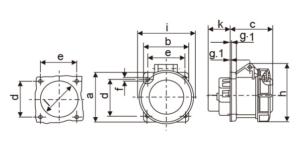 Weather Protected Waterproof Plug Socket Stainless Steel External Screw