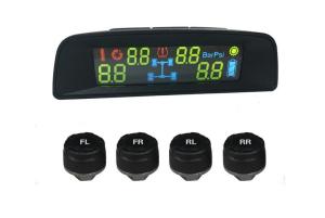 Best Update Solar Car TPMS Tool Tyre Monitoring Syestem TPMS Sensor with color monitor and 4 Sensors wholesale
