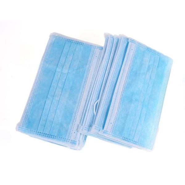 Anti Dust Disposable Face Cover , 3 Ply Mouth & Nose Shield With Elastic Ear Loop