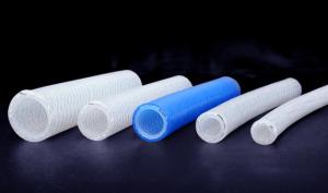 Best Medical Grade Platinum Cured Silicone Tubing , High Temp Braided Hose Natural Color wholesale