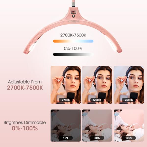 AC110V LED Arc Moon Light For Lashes Floor Lamps 60watt 3200K 5500K