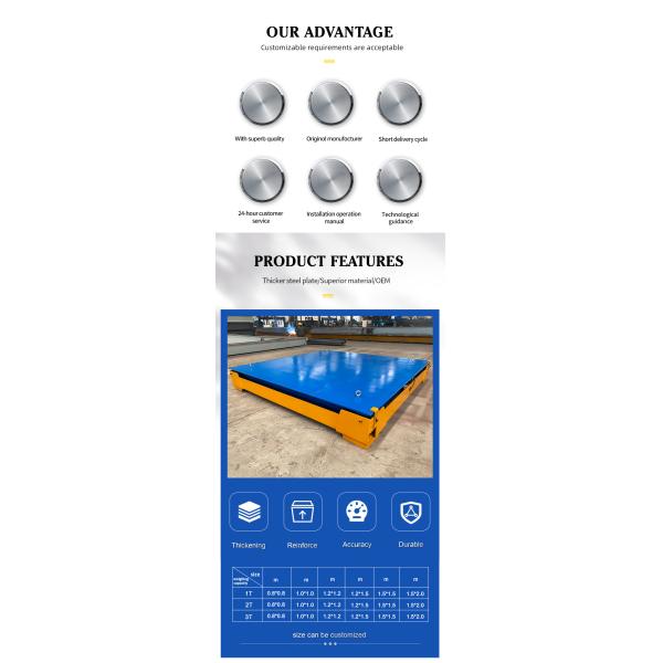 Truck Scale 1.5*1.5 m 3 Ton Platform Weighing Floor Scale with Load Cell Weighing Instrument and Battery Power Supply