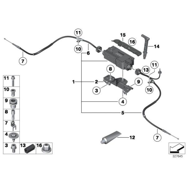 34436864132 Bmw Parking Brake Actuator Control Unit Handbrake