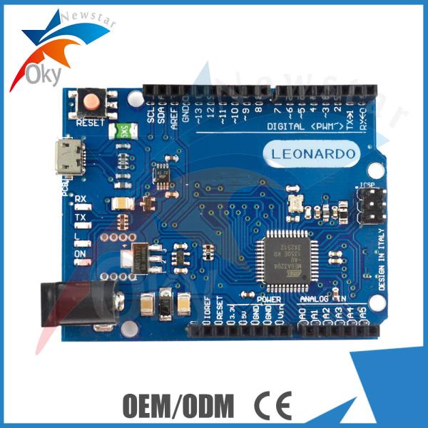 Cheap Development Board For Arduino , 20 Digital Pins Leonardo R3 Board for sale