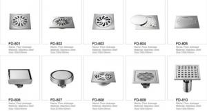 Best Polished Pretty Bathroom Accessories Strainer Style Stainless Steel Floor Drain wholesale