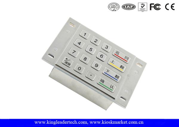 Cheap ATM Machine Numeric Metal Keypad 4 x 4 Matrix With 4 Large Function Keys for sale