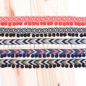 20KJ18 4cm 100% Polyester Pom Pom Trim