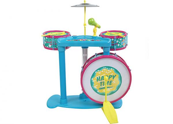 Cheap Colorful Kids Musical Instrument Toys Jazz Drums With Cymbal And Microphone for sale