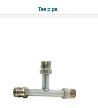 Auto A/C Hose Clamp Straight Connector With R134a Refrigerant Valve/Through Pipe Aluminium Fittings with R134a Valve