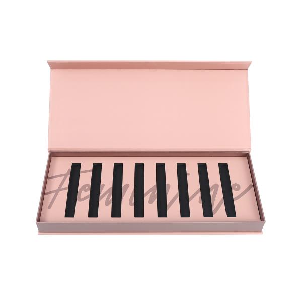 Shiny UV C2S Cosmetic Paper Box 8 Pieces Lipstick Collection Box