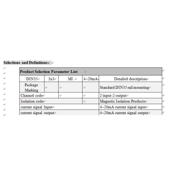 4-20mA 3-input-3-output passave isolation transmitter/4-20mA high accuracy isolation transmitter