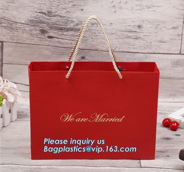 Wholesale Custom High-end luxury carrier bag shipping paper bag with Rope Handles,Retail Boutique Gift Carrier Packaging
