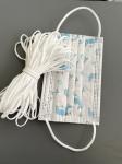3.5MM White Elastic Earloop Flat Polyester Elastic Ear Loop For Mask