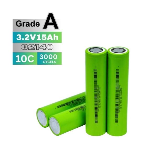 Brand New Grade A High Quality LiFePO4 Battery Cell Cylindrical 32140 3.2V 15ah