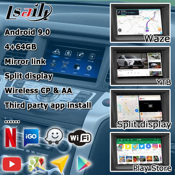 Nissan Murano Z51 Android HD screen upgrade Android auto carplay Youtube waze Netflix play