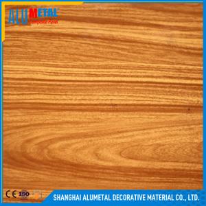 Best 3D Gloss Wooden Aluminum Composite Panel 3mm ACP Sheet Fireproof wholesale