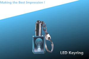 crystal led keychain/crystal keyring/crystal rectangle keyring/rectangular key ring
