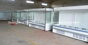 Best R134a / R22 Multideck Open Chiller 5 Tired Pansonic With Curved Lass Door wholesale