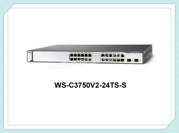 Cheap Cisco Gigabit Ethernet Network Switch WS-C3750V2-24TS-S Optical Ethernet Switch for sale