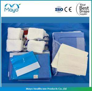 China Single Use Surgical Drape Pack PE Viscose Fenestrated Sterile Drape on sale