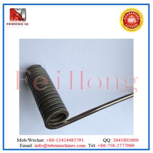 Helix bending machine for coil heaters