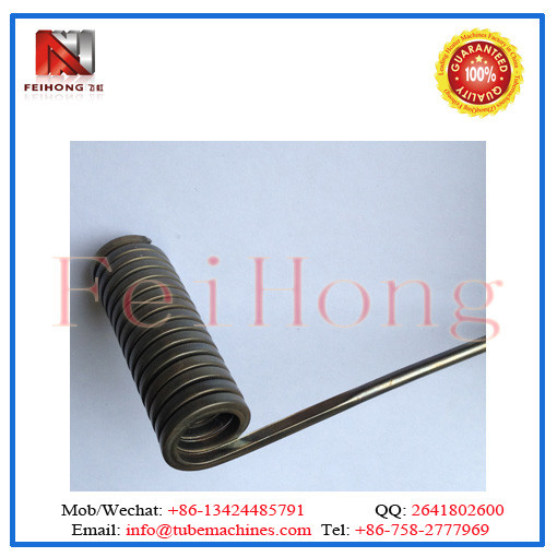 Helix bending machine for coil heaters