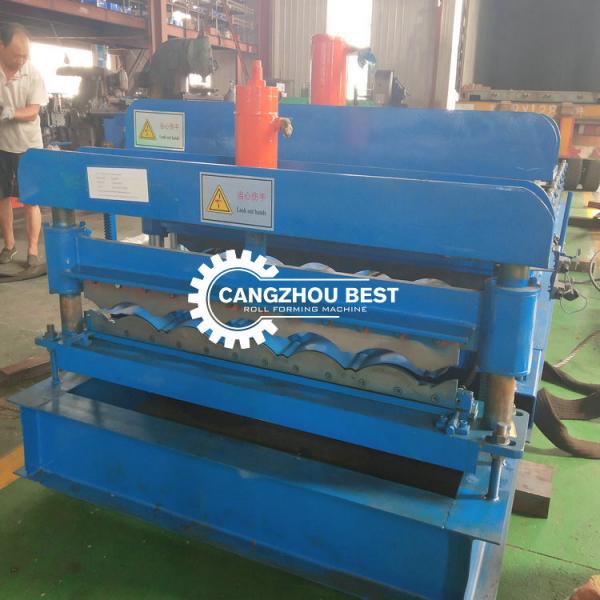 Cheap Popular Roman Color Steel Roof Tile Roll Forming Machine With Low Noise for sale