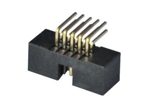Best One Row Box Header Connector Right Angle Type PCB Board Gold Flash wholesale