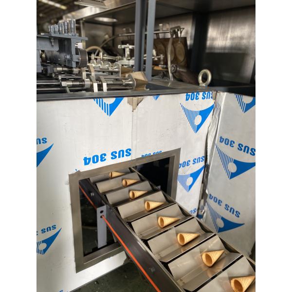 Polished 5000pcs/H Industrial Ice Cream Waffle Cone Making Machine