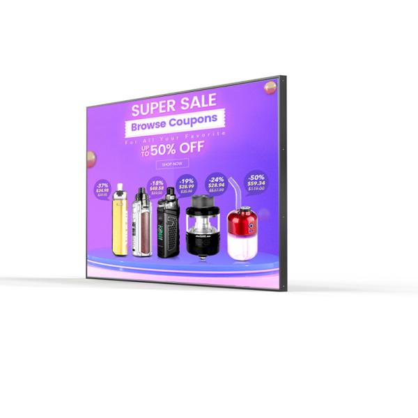 Window Facing LCD Commercial Display Sunlight Readable Digital Signage Touch