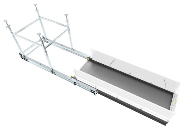 Cheap Retractable Tower Crane Loading Deck 2.2m Width With Two Or Four Props Method for sale
