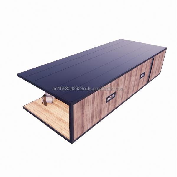Outdoor Modern Design Prefabricated Container House with Alluminum Alloy Window and Customized Color Made of Sandwich Panel